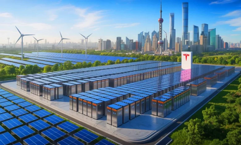 tesla china battery project renewable energy